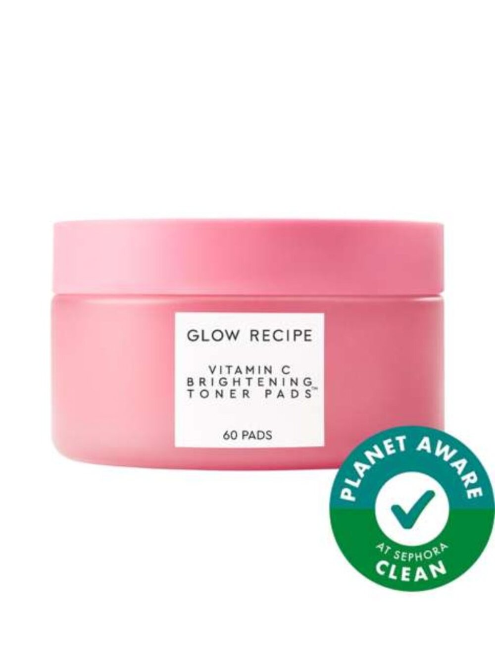 GLOW RECIPE Vitamin C Brightening Korean Guava Toner Pads for Undereye & Cheeks